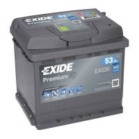 EA530 EXIDE PREMIUM BATTERY 012 53AH 540CCA L207 X W175 X H190 0/1 B3