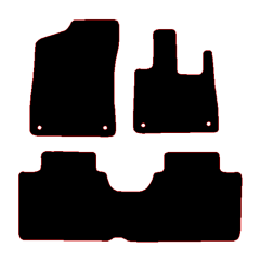 Smart #3 2024 - Current (3 Pieces 4 Clips) Car Mats