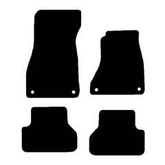 Audi A4 Avant model driver clips spacing 385mm 2019 - Current (4 Pieces 4 Clips) Car Mats