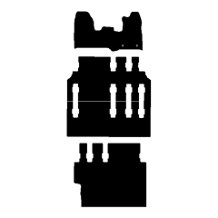 Ford Transit Custom Minibus LWB 2013 - 2015 (3 Pieces 2 Clips) Car Mats