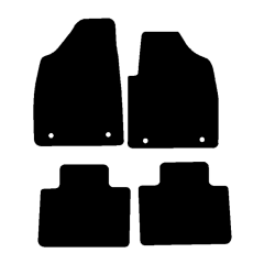 MG HS Hybrid 2020 - 2024 (4 Pieces 4 Clips) Car Mats