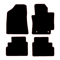 Hyundai	Kona SX2 Hybrid 2024 - Current (4 Pieces 2 Clips) Car Mats