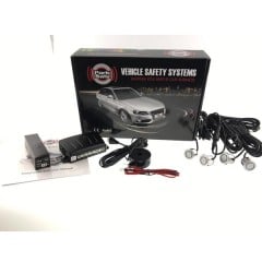 Park Safe 4pc Flat Mount Parking Sensor Kit (Rear) - Silver