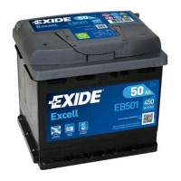 EXIDE EXCELL BATTERY 077 50AH 450CCA L207 X W175 X H190 1/1 B13