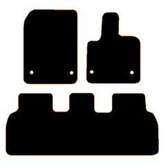 Fisker Ocean (3 Pieces 4 Clips) Car Mats