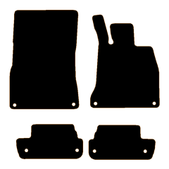 Mercedes S-Class Coupe C217 2014 - 2021 (4 Pieces 8 Clips) Car Mats