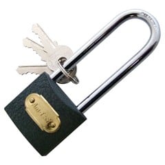 Am-Tech Long Shackle 38mm Iron Padlock
