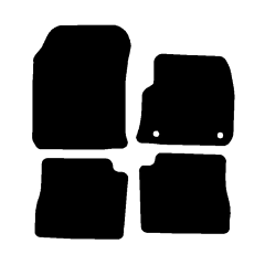 Peugeot 2008 EV 2020 - Current (4 Pieces 2 Clips) Car Mats